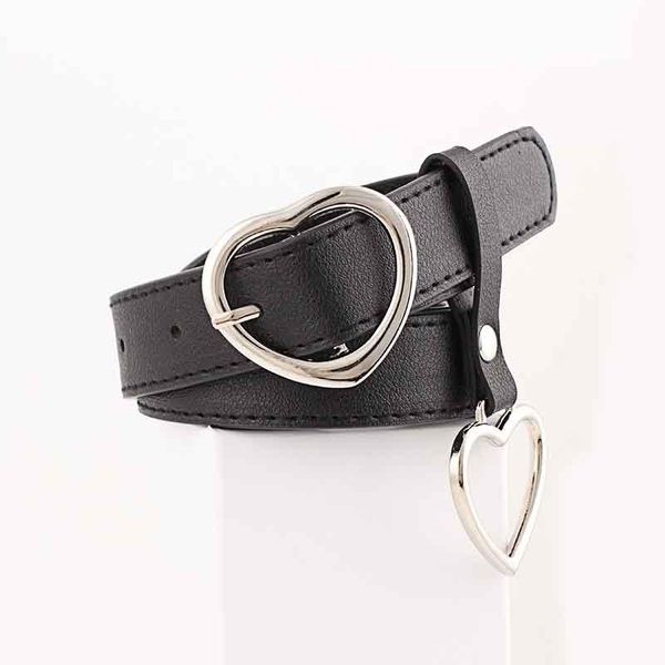 

belts 2021 round buckle belt women's combination korean trend with jeans rings ladies, Black;brown