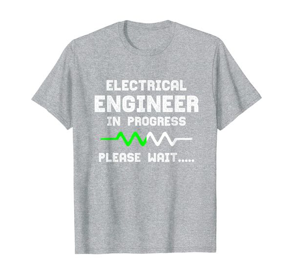 

electrical engineer in progress t-shirt, White;black