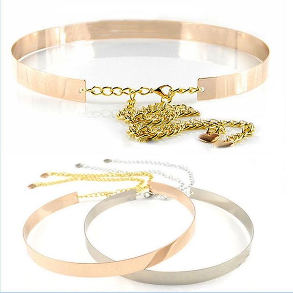 

belts women ladies fashion hollow metal waist belt dress chain charm decor, Black;brown