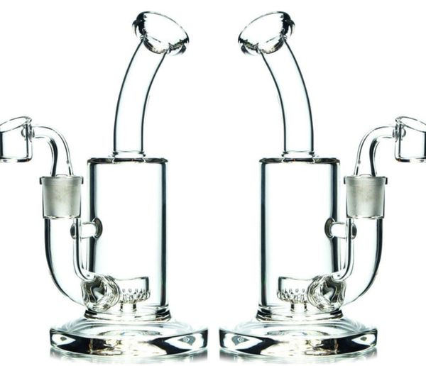 Pulsar vintage 7,5 pollici semplice DAB GLASS GLASS GLASS BONG NOKAH TUBI FUMATO Bruciatore di olio con ciotola o banger può mettere il logo del cliente