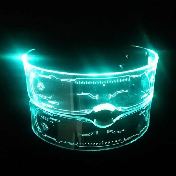 

party decoration creative led luminous glasses, electronic music festival decor cross-border colorful controllable science fiction goggles