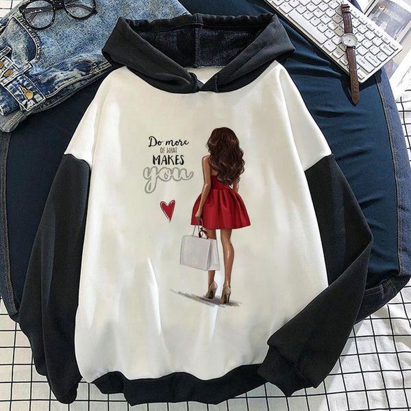 

women's hoodies & sweatshirts fashion printed ladies casual y2k mother sweatshirt kawaii oversized vintage streetwear women, Black