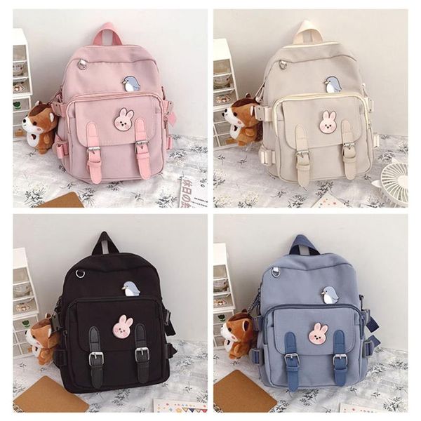 

backpack fashion women kawaii shoulder bag for teenage girls multi-function small bagpack ladies travle school daypacks