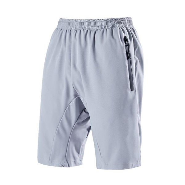 

men's shorts quick drying zip sports training running beach pants home casual cropped, White;black