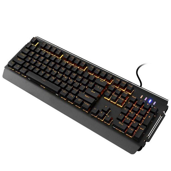 

luminous keyboard green axis mechanical handle with hand bracket detachable eat chicken electronic game universal keyboards