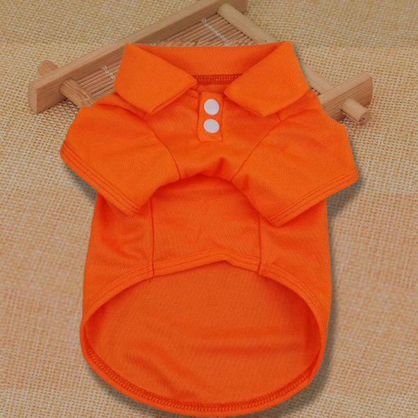 

the dog clothes spring summer lapel bipedal clothing small and medium sized dog polo shirt pet products teddy