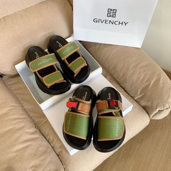 

high version jifan c slippers hollow thick soled women sandals 2021 new summer wear, Black