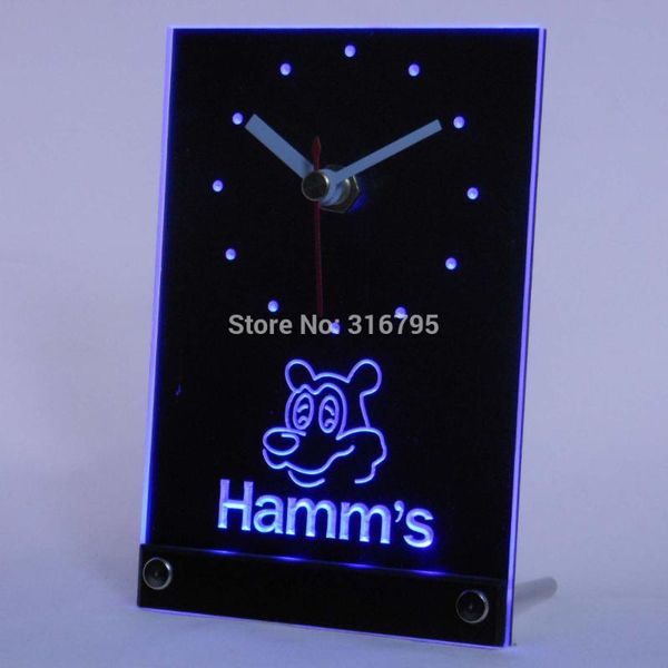 

wall clocks tnc0129 hamm's bear beer 3d led table desk clock