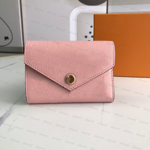 

genuine leather purse holder luxurys designer wallet handbag men women's coin card holders black lambskin mini wallets key, Blue;pink