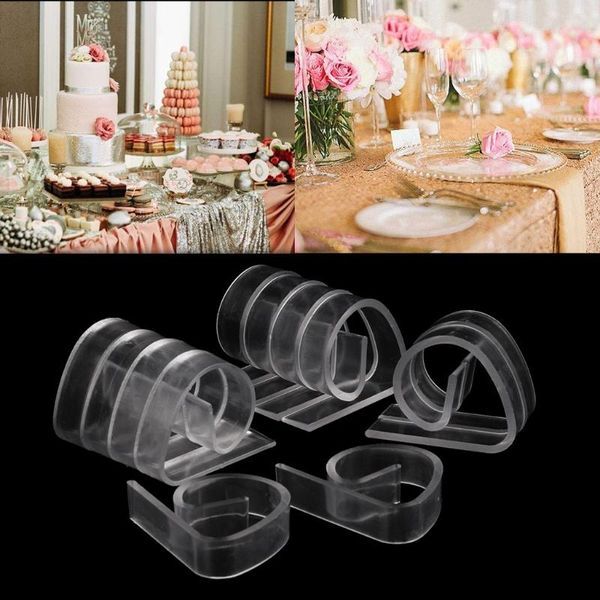 

bag clips 12pcs plastic clear tablecloth table cover holder clamp party picnic home r9uf
