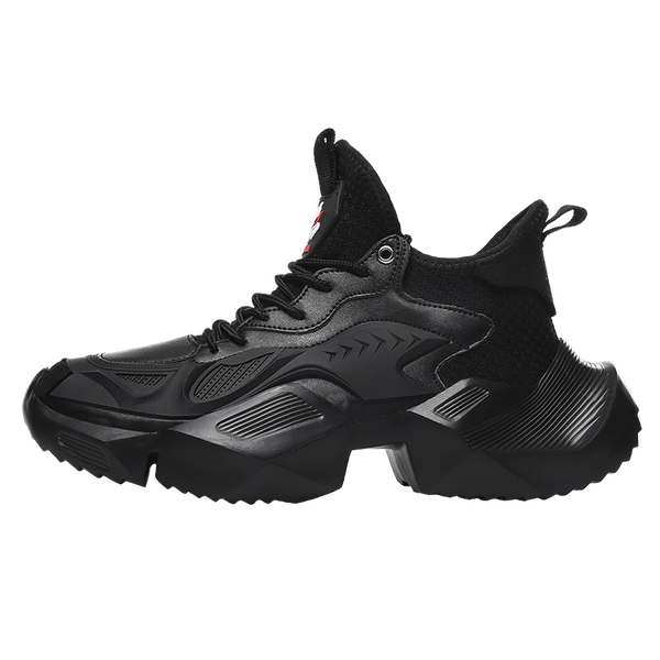 

boots high fashion men's sock sneakers men casual shoes breathable non-slip comfortable footwear trend zapatillas x023, Black