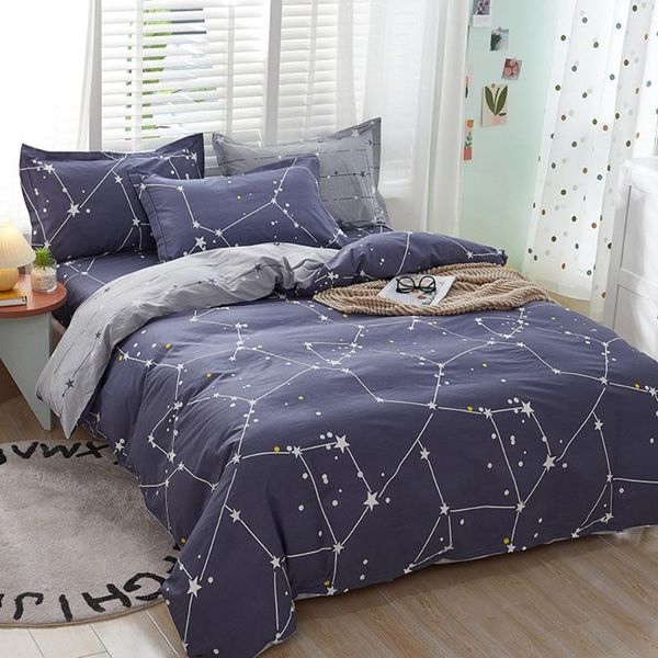 

bedding sets 100% cotton set flowers printing duvet cover + pillowcase quilt bed linens no sheet single king  hometextile