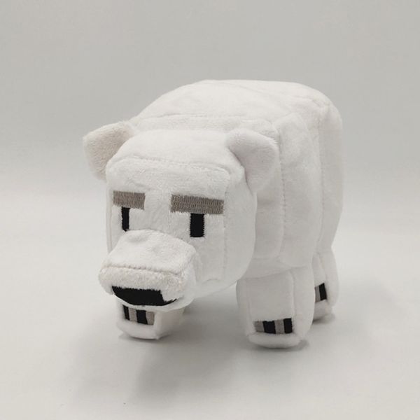 

my world white plush toy polar bear cartoon doll gift for boys and girls
