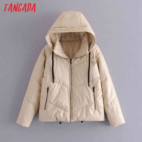 

women oversize hood parkas thick winter long sleeve zipper pockets female warm coat qn23 210416, Black;brown