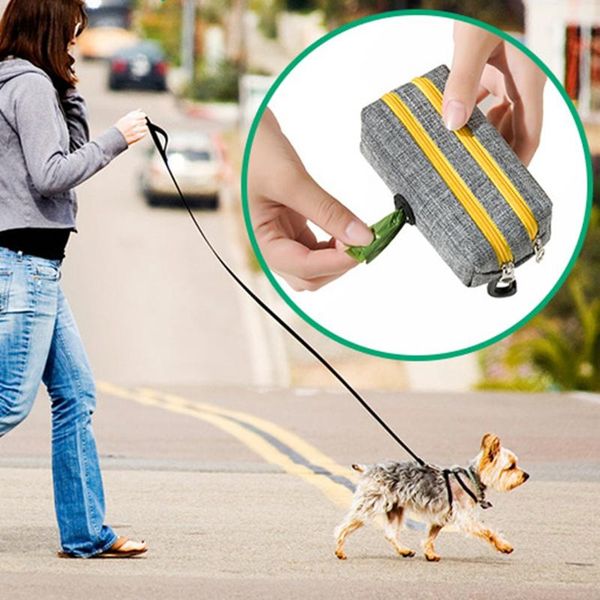 

dog poop bag pet holder waste dispenser pouch puppy cat pick up outdoor pets supplies garbage bags apparel