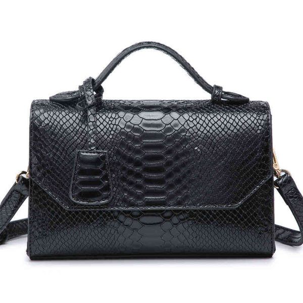 Abendtaschen Schulter Luxus Schlangenhaut Handtaschen für Frauen 2023 Pu-Leder Tasche Gute Qualität Mode Damen Messenger Crossbody Handtasche 220233