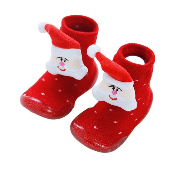 

first walkers baby boys girls anti-slip christmas polka dots stripes soft-soled shoes prewalker