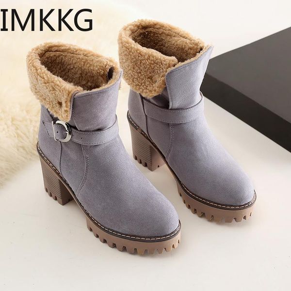 

boots snow women winter shoes thick warm plush for cold ladies ankle black