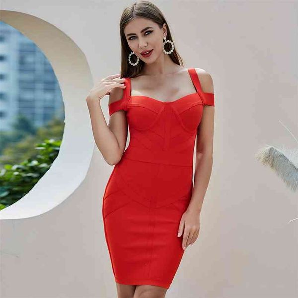 

elegant bandage dress summer women es arrival sleeveless party club bodycon ladies clothes 210515, Black;gray