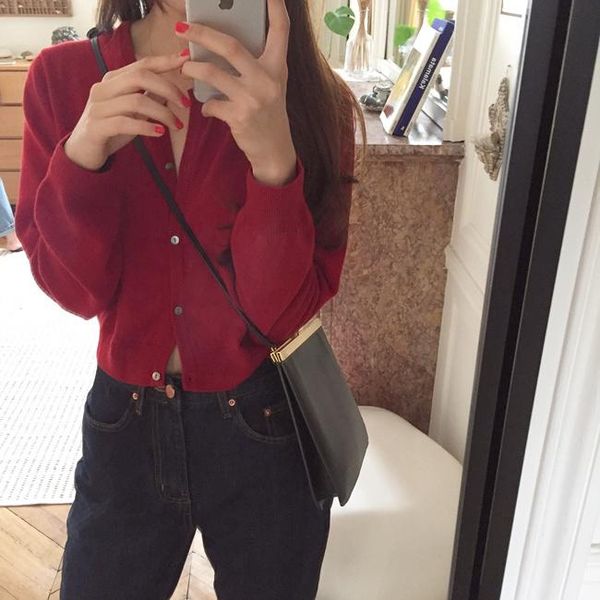 

women's knits & tees korean chic cardigan for women autumn casual slimming hundred, White