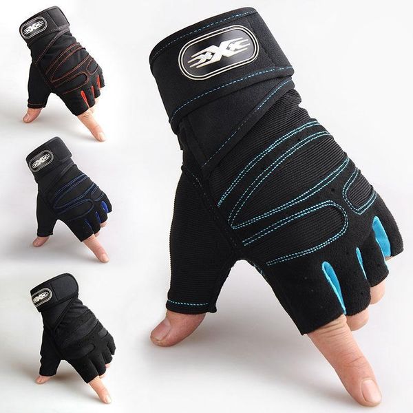 

accessories 2pcs m/l/xl heavyweight half finger weight lifting gloves fitness body building training sports exercise