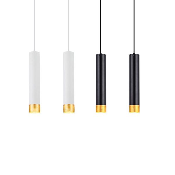 

dimmable cylinder led pendant lights long tube lamps kitchen dining room shop bar decoration cord lamp background