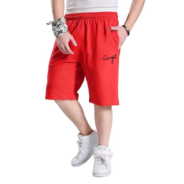 

men's shorts plus size -6xl sweatshorts men casual loose baggy straight summer hiphop harem sportswear wide leg boardshorts, White;black