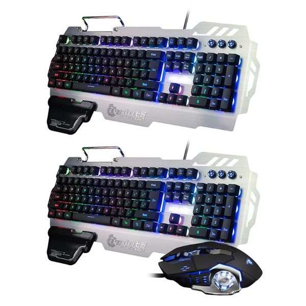 

waterproof pk900 104key usb wired gaming keyboard rgb mix backlit rainbow mixed light adjustable for pc lapgamer keyboards