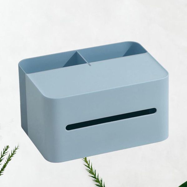 

tissue boxes & napkins multifunction box home desknapkin with holder for living room dinning (sky-blue)
