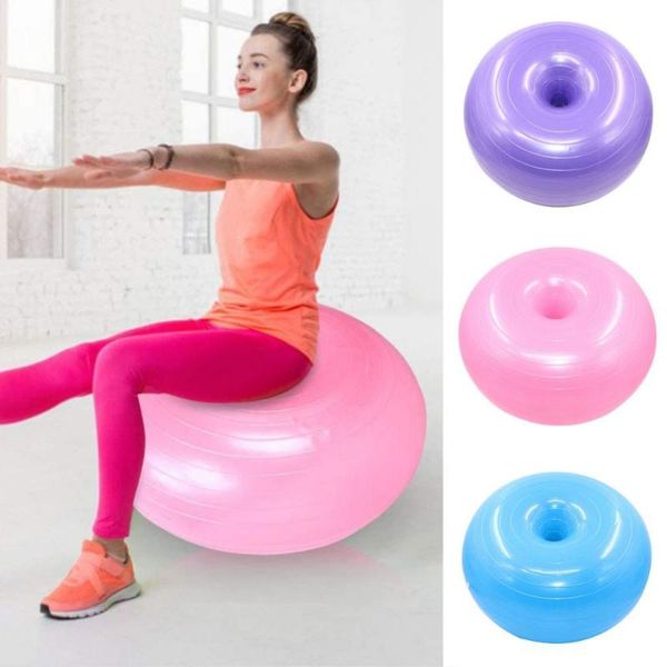 

yoga balls 50% 50cm donut gym exercise workout fitness pilates inflatable ball