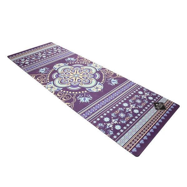 

printed rubber fitness mat sweat absorption green non-skid travel goddess sports floding good quality yoga mats
