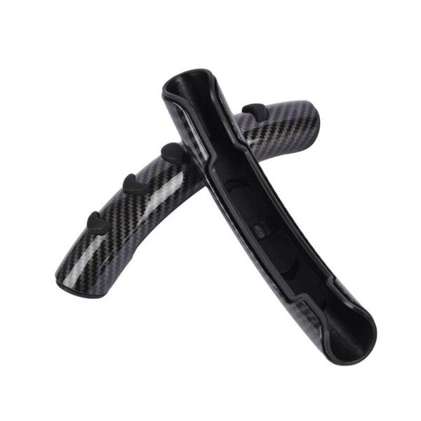 

2pcs wheel cover carbon fiber style easy to install non-slip steering covers