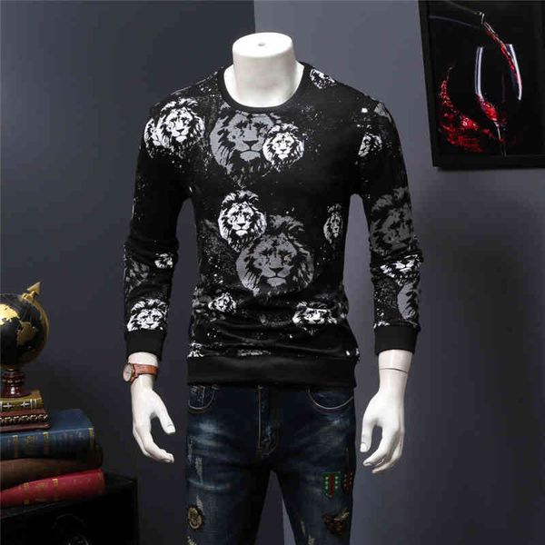 

hoodie autumn hoodies casual round collar male mens, Black