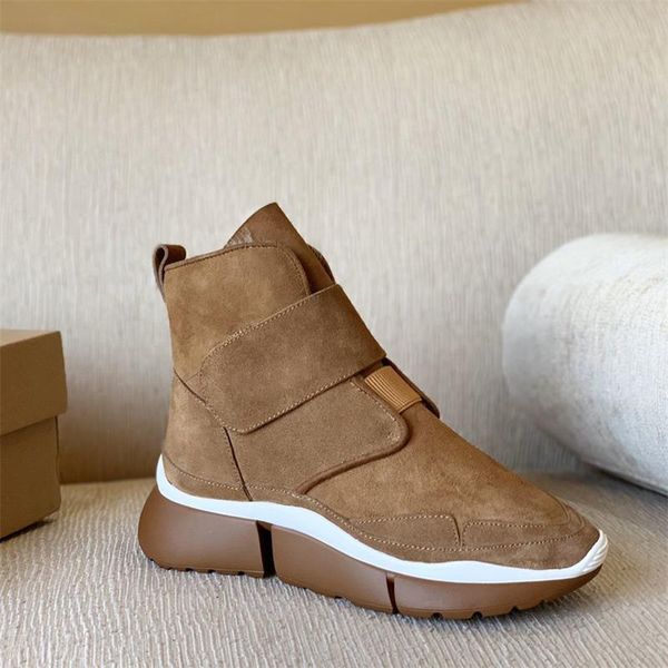 

boots winter women ankle matte geniune leather with plush inside warm snow solid ladies shoes bota feminina 2021, Black