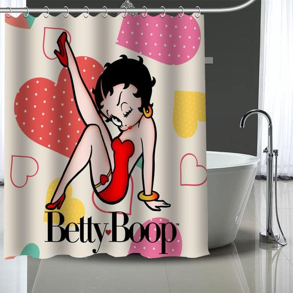 

gift betty boop custom pattern polyester bath curtain waterproof shower curtains diy screen printed for bathroom