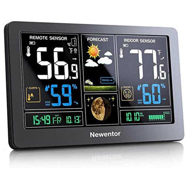 entor Stazione meteorologica wireless professionale Indoor Outdoor Termometro digitale Igrometro Monitor Wifi con avviso di previsione 210719