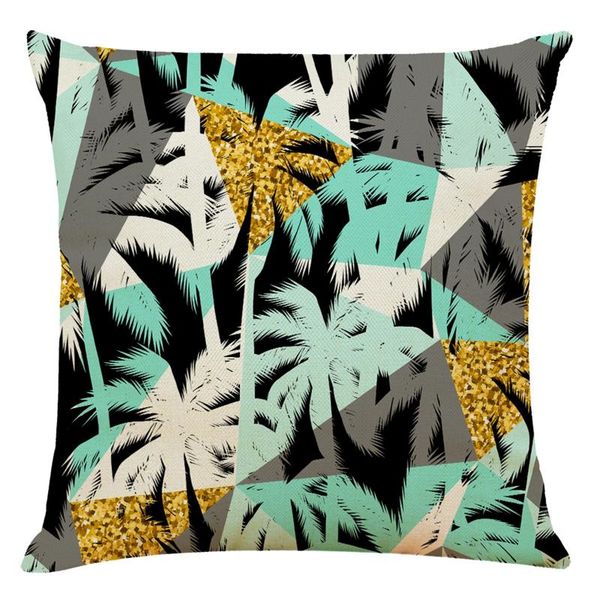

tropical plants pattern decorative pillowcase polyester cushion cover throw pillow sofa home decoration pillowcover cushion/decorative