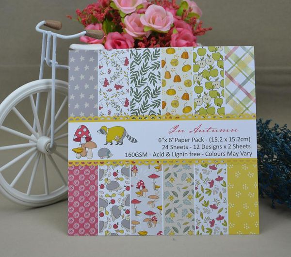 

other arts and crafts forest series scrapbooking paper pack of 24 sheets handmade craft background pad qsc128