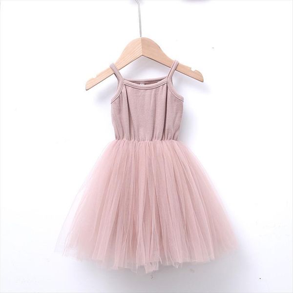 

fluffy girls kids suspender girl dresses with four layers summer baby clothing, Red;yellow