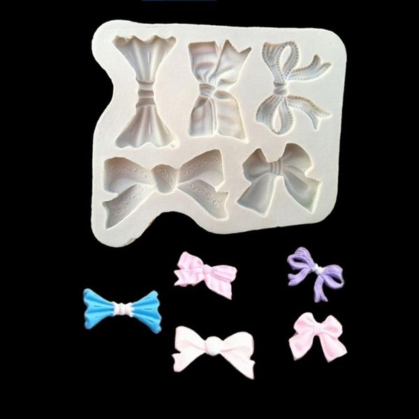 

baking moulds bows silicone sugarcraft mould, fondant cake decorating tools