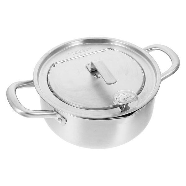 

pans 1pc household mini non-stick pan induction cooker frying oil for home (silver)