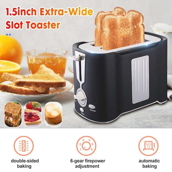 

bread makers 6 gear electric toaster 750w automatic sandwich maker breakfast machine 3 functions double-side heating toasters