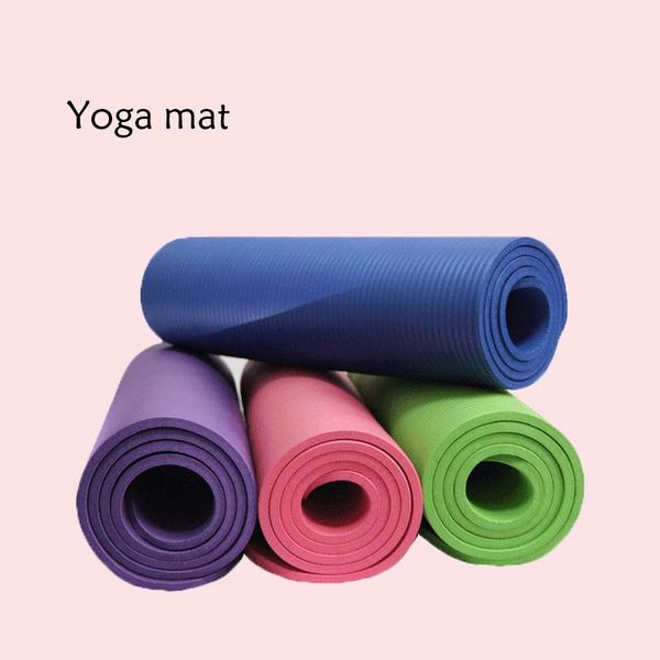 

183*61cm tasteless nbr non-slip yoga mats for fitness brand mat pilates gym exercise sport pads with bag strap