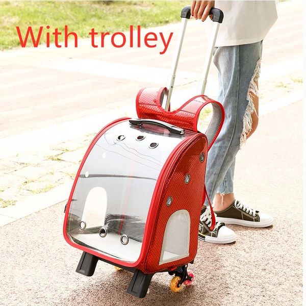 

dog car seat covers pet backpack transparent viewing 360 degree outdoor travel rod space breathable