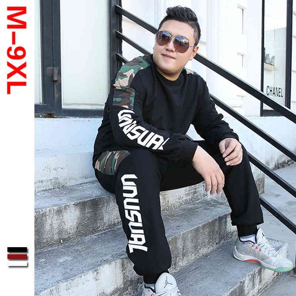 

women's tracksuits large size 7xl 8xl 9xl tracksuit set men clothes fashion fat sportwear women man jacket+pants 2 piece sets sweat sui, Gray