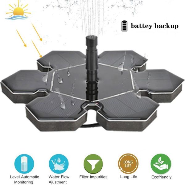 

solar fountains floating outdoor pool water feature snowflake fish tank aquarium fountain garden decoration decorations