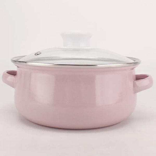 

pans enamel soup bowl milk pot baby food supplement binaural noodle cooking fresh-keeping induction cooker