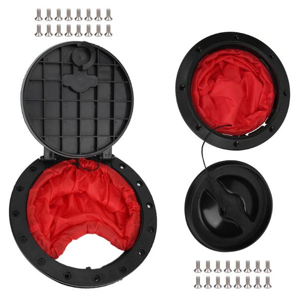 

rafts/inflatable boats 6/8 inch kayak cover waterproof round lid with red bag for marine boat accessories