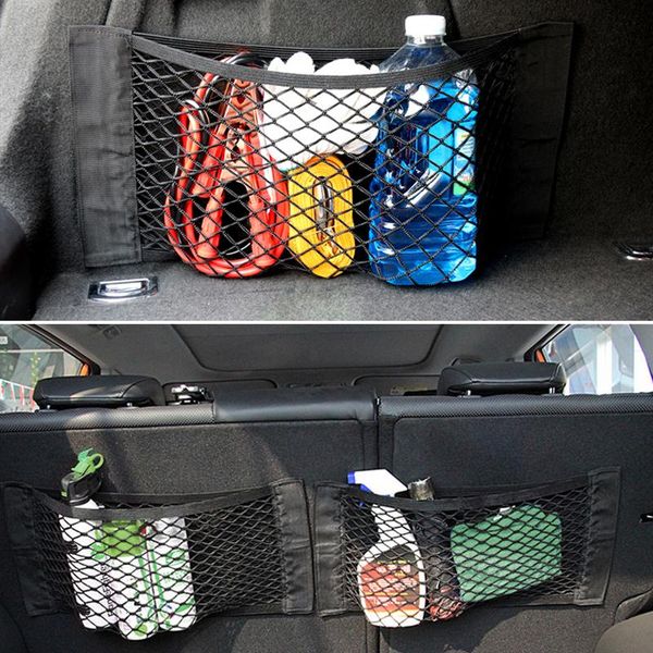 

car organizer 1x trunk seat elastic string net mesh storage bag for zafira a b vauxhall corsa c cambo d 3 van