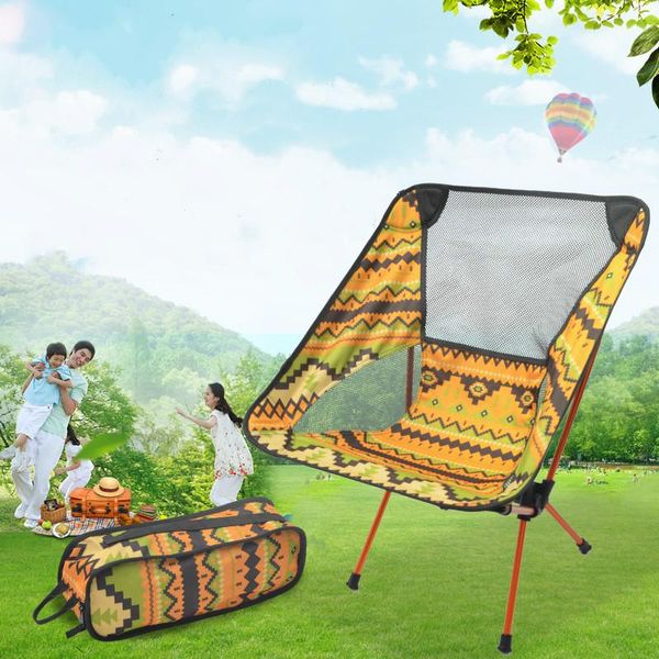 

camp furniture camping chair multicolor picnic beach collapsible backrest chairs with carry bag outdoor portable foldable 2021